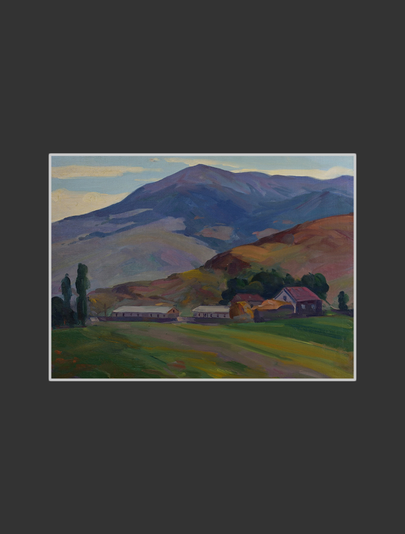Mount Ara view from Buzhakan44 x 61 cm, Oil on Canvas, 1959