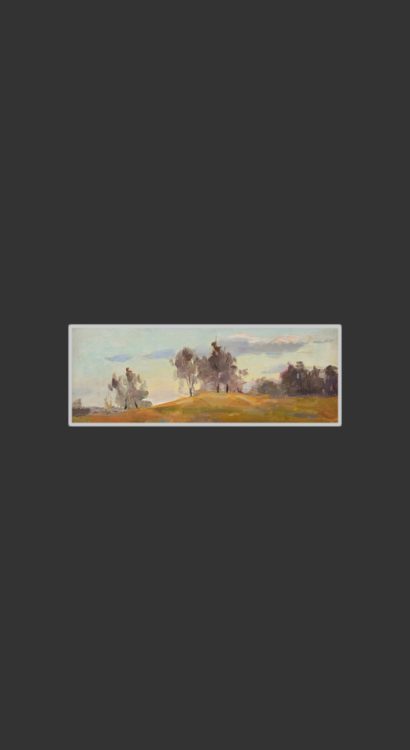 Autumn etude14 x 35 cm, Oil on Cardboard, 1953