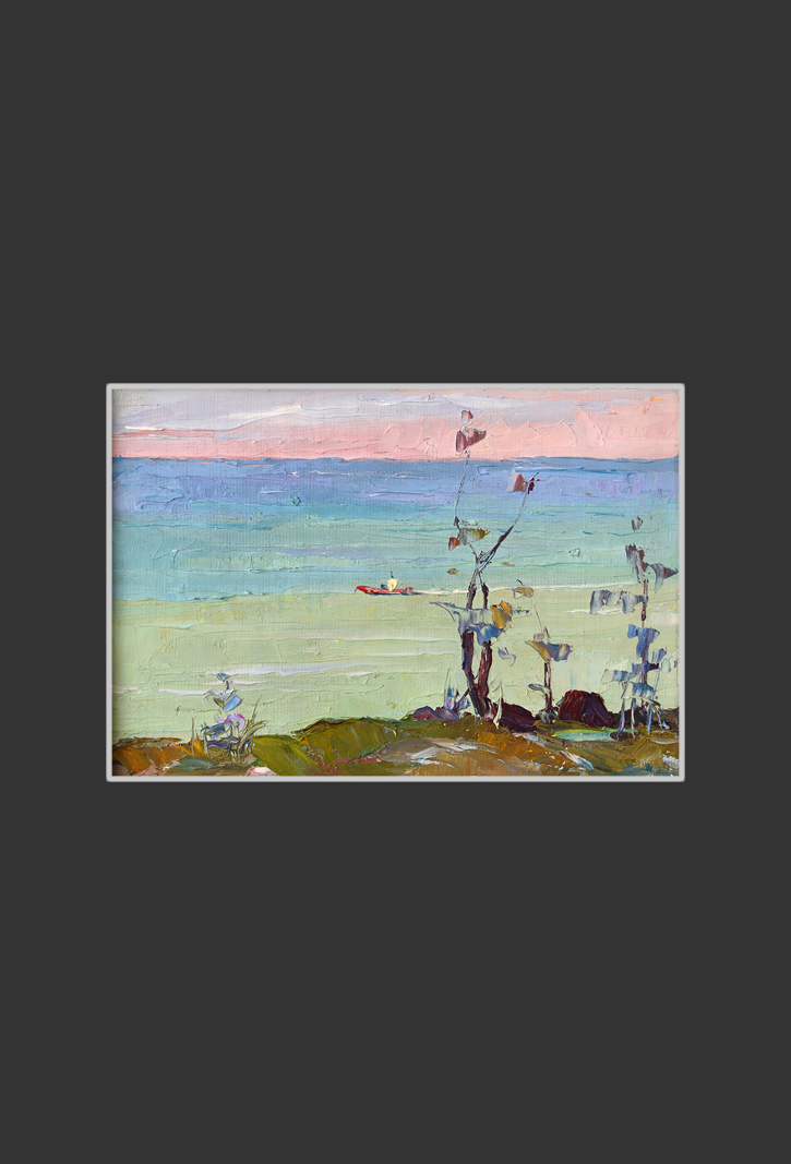 Black Sea, Khosta18 x 25 cm, Oil on Canvas, 1978