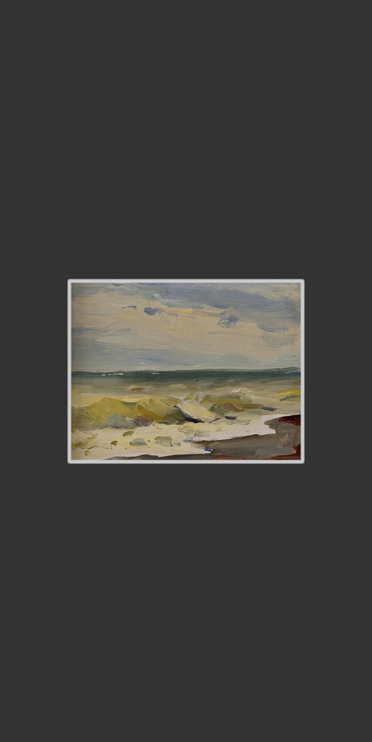 Black Sea, Khosta13 x 17 cm, Oil on Treated Cardboard, 1957