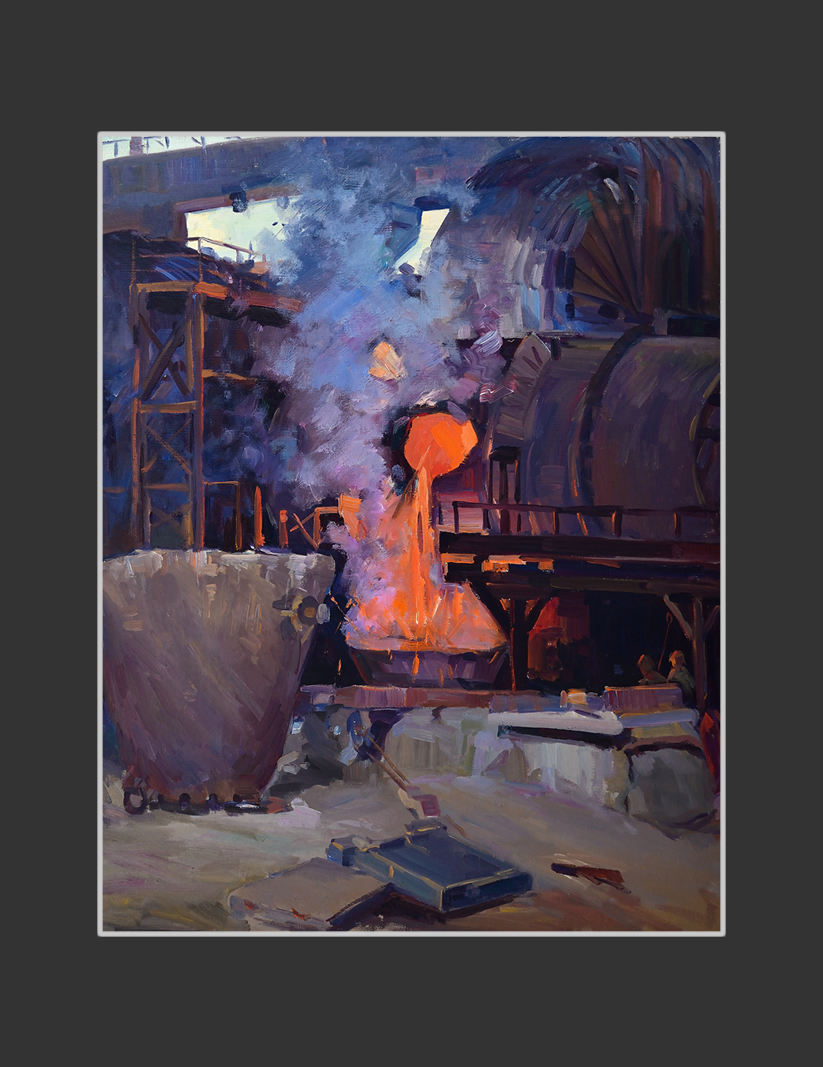 Alaverdi Copper-Molybdenum Factory80 x 63 cm, Oil on Canvas, 1962