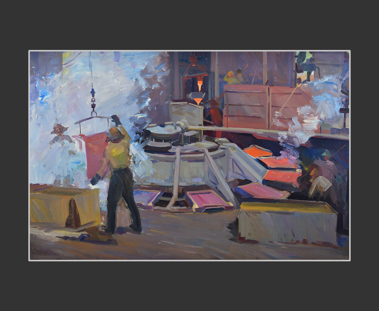 Alaverdi Copper-Molybdenum Factory72 x 110 cm, Oil on Canvas, 1961