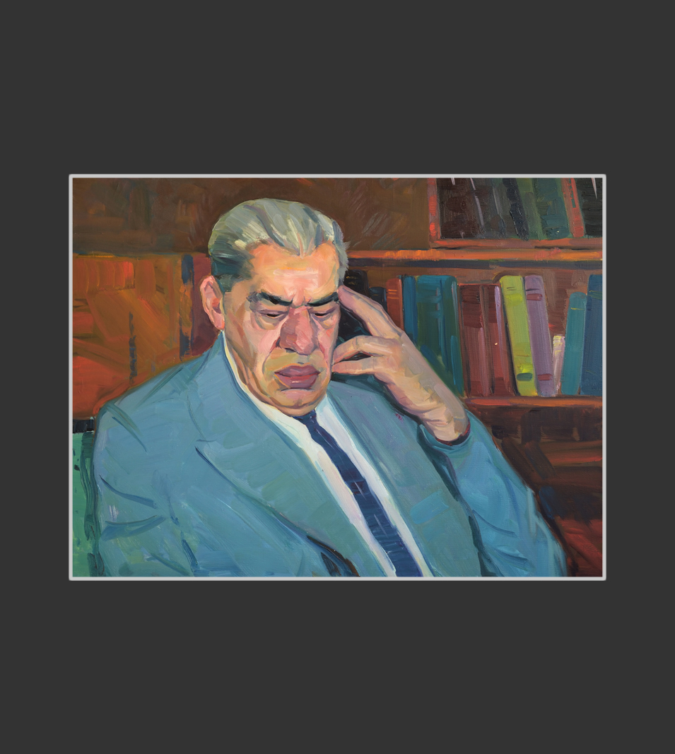 Портрет редактора Ваче Арутюняна57 x 75 см, холст, масло, 1970
