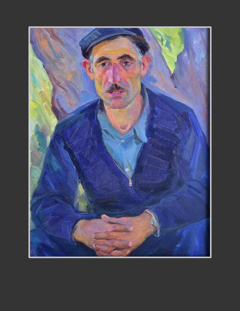 Портрет рабочего Момджяна79 х 63 см, холст, масло, 1960, Национальная галерея Армении
