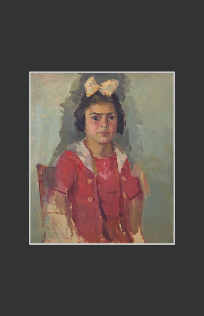 Незавершенный портрет девочки58 х 48 см, холст, масло, 1951