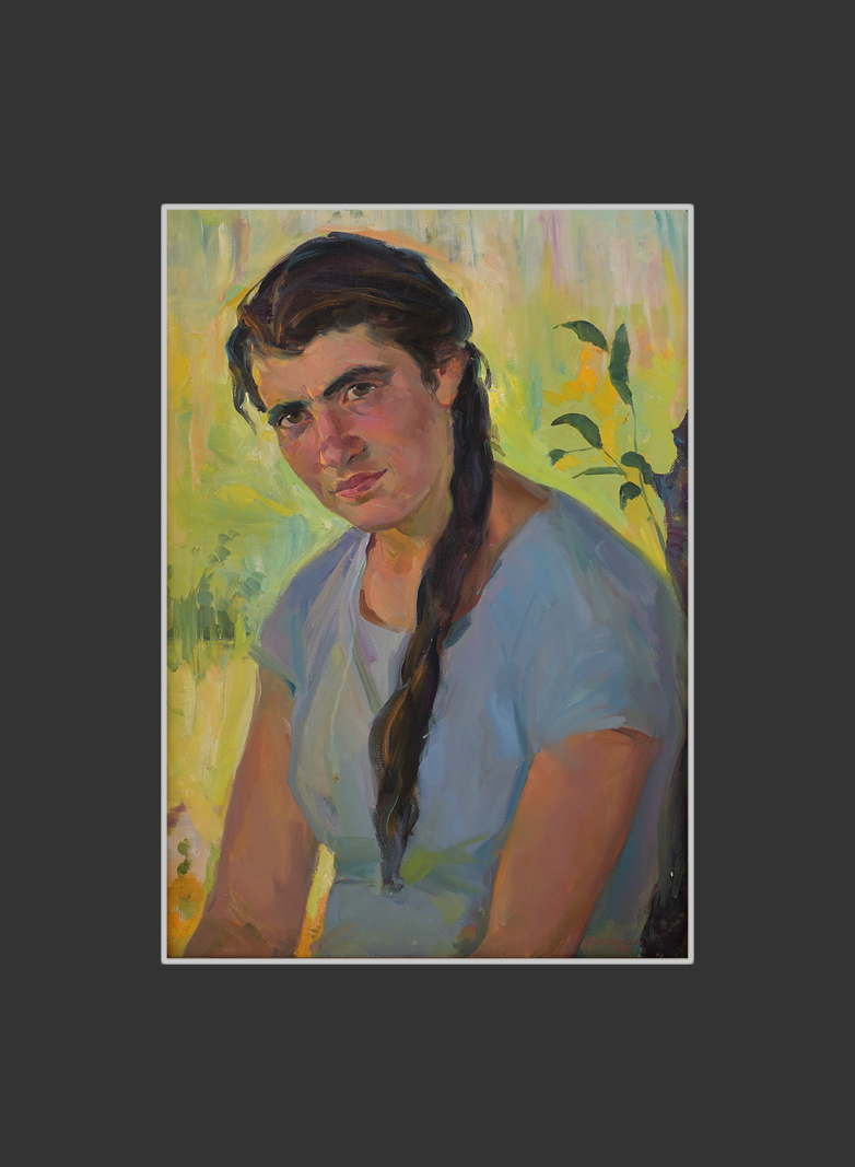 Портрет рабочей 3-го Совхоза Тамары Оганесян69 x 49 см, холст, масло, 1960