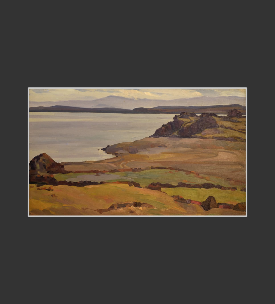 View toward Hayravank Monastery45 x 75 cm, Oil on Canvas, 1961