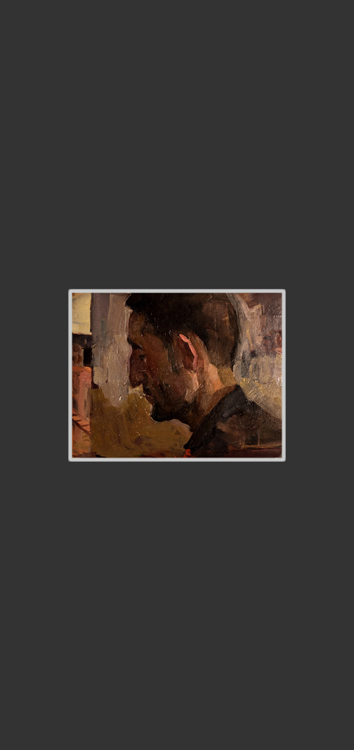 A man24 x 31 cm, Oil on Cardboard, 1940-1945
