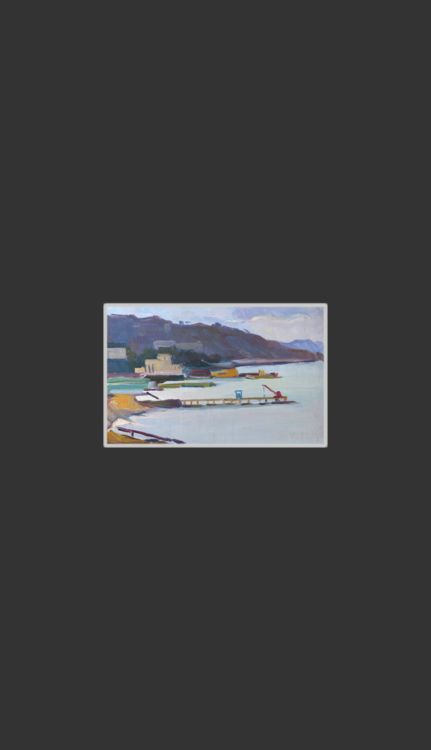 Морской этюд20 x 31 см, обработанный картон, масло, 1978-1984