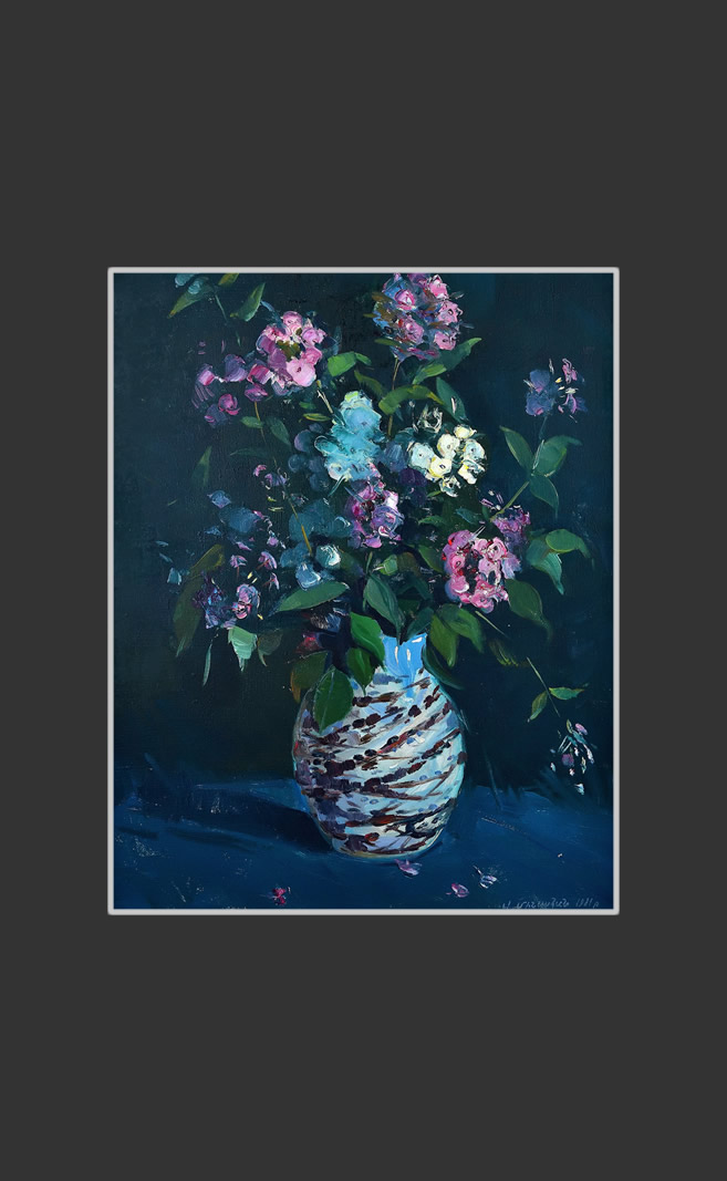 Phloxes58 x 45 cm, Oil on Canvas, 1981